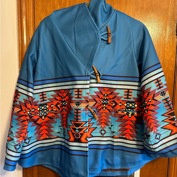 Yellowstone Jacket Beth Dutton Blue Hooded Fleece - Picture 1 of 3